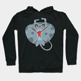 Manta Ray Love Hoodie